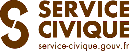 logo_service-civique_nonochrome-marron